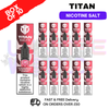 Strawberry Raspberry Cherry Titan 10ml Nic Salt BOX OF 10 - ukvapeworld