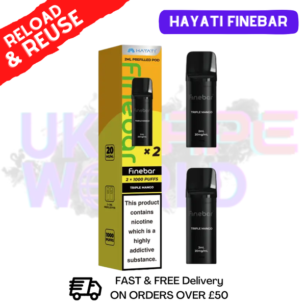 Hayati Finebar Prefilled Replacement Pods [Pack Of 2]