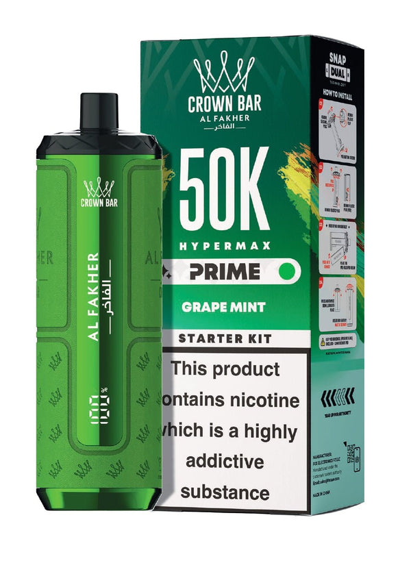 Al Fakher 50k Hypermax Prime Vape Kit Box of 5 - Al Fakher 50k Hypermax Prime Vape Kit Box of 5 - Direct Vape Wholesale