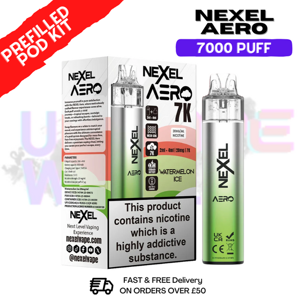 Nexel 7K Aero 7000 Puff Prefilled Pod Kit